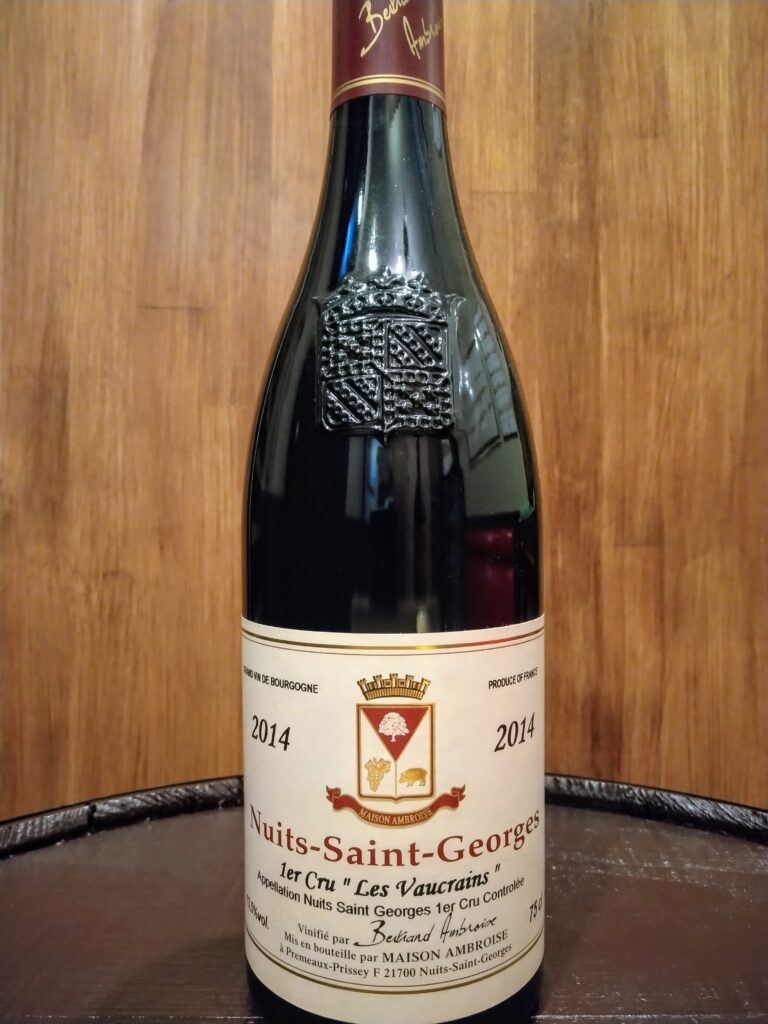 ニュイ サン ジョルジュ レ ヴォークラン 1cru | 鶴ヶ島市のフレンチ